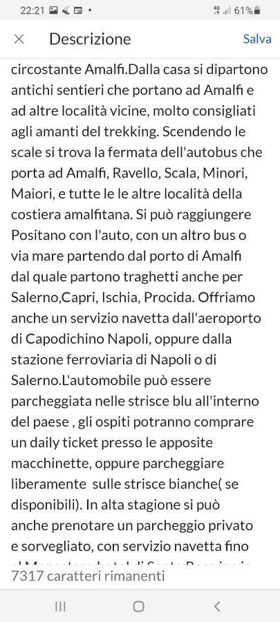 Bilocale Elena 40Mq Apartment Conca dei Marini Luaran gambar