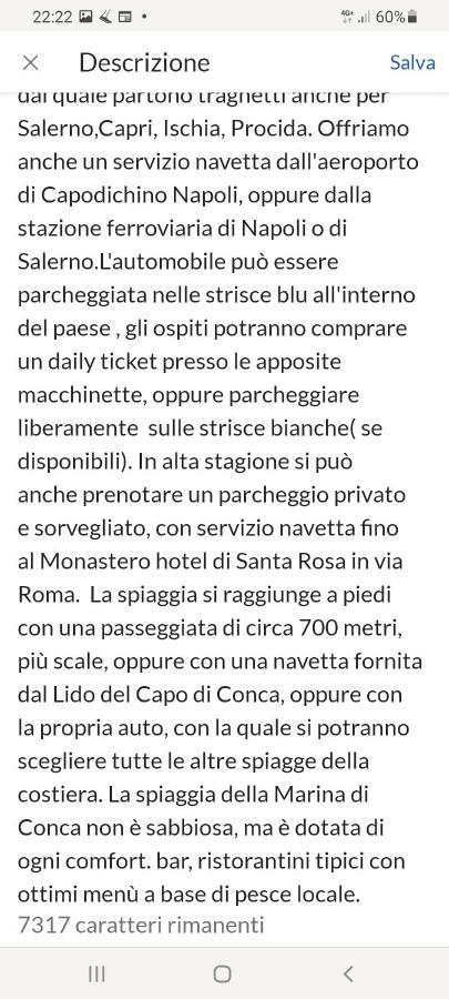 Bilocale Elena 40Mq Apartment Conca dei Marini Luaran gambar